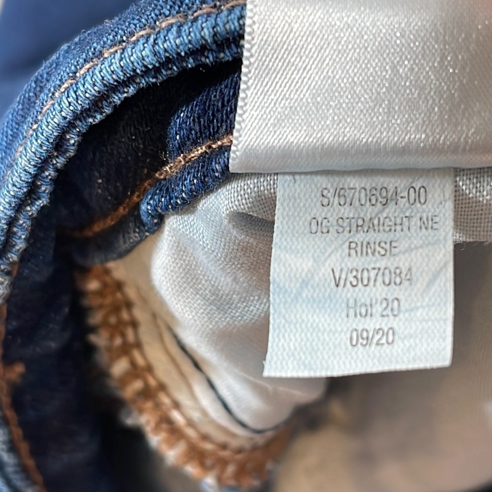 OLD NAVY O.G. Straight High Rise Secret-Slim Pockets Jeans Size 14 - Picture 11 of 12